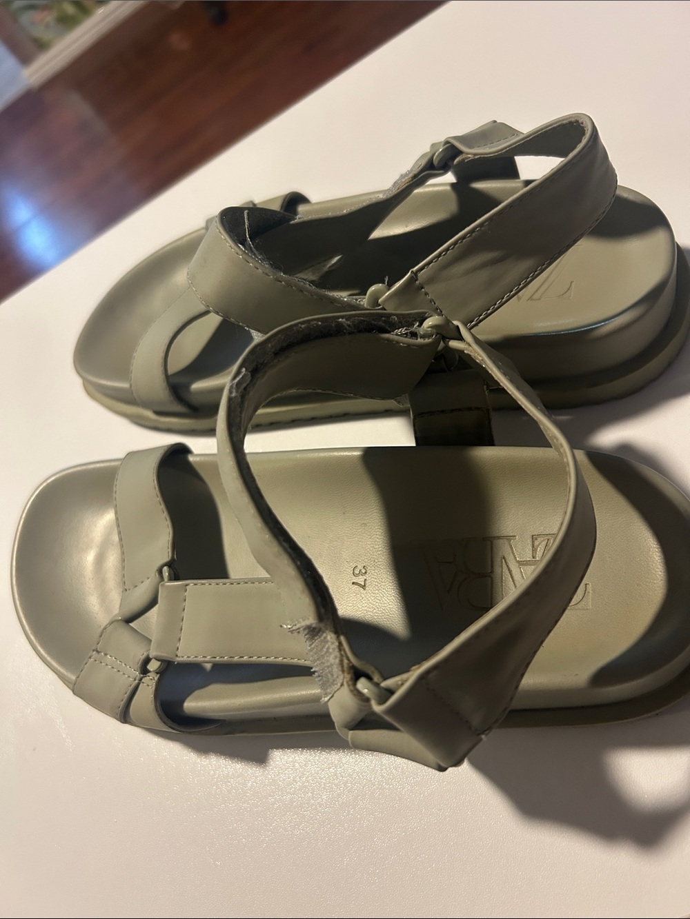 Zara Olive Green Strappy Women’s Sandals
